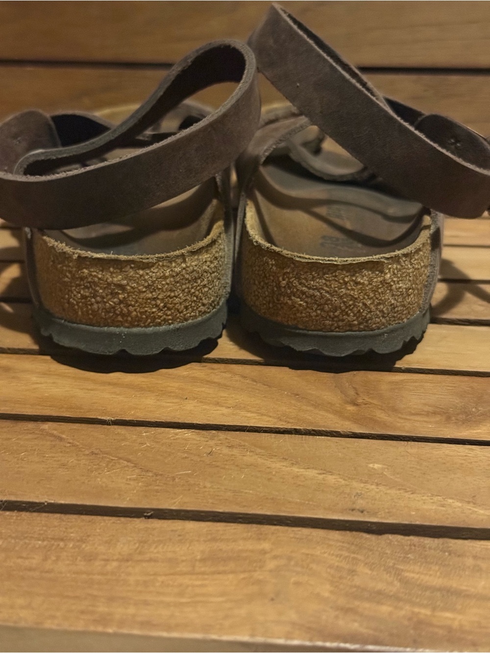 Women’s Yara Oiled Leather Flat Mocha 38 - Picture 4 of 7